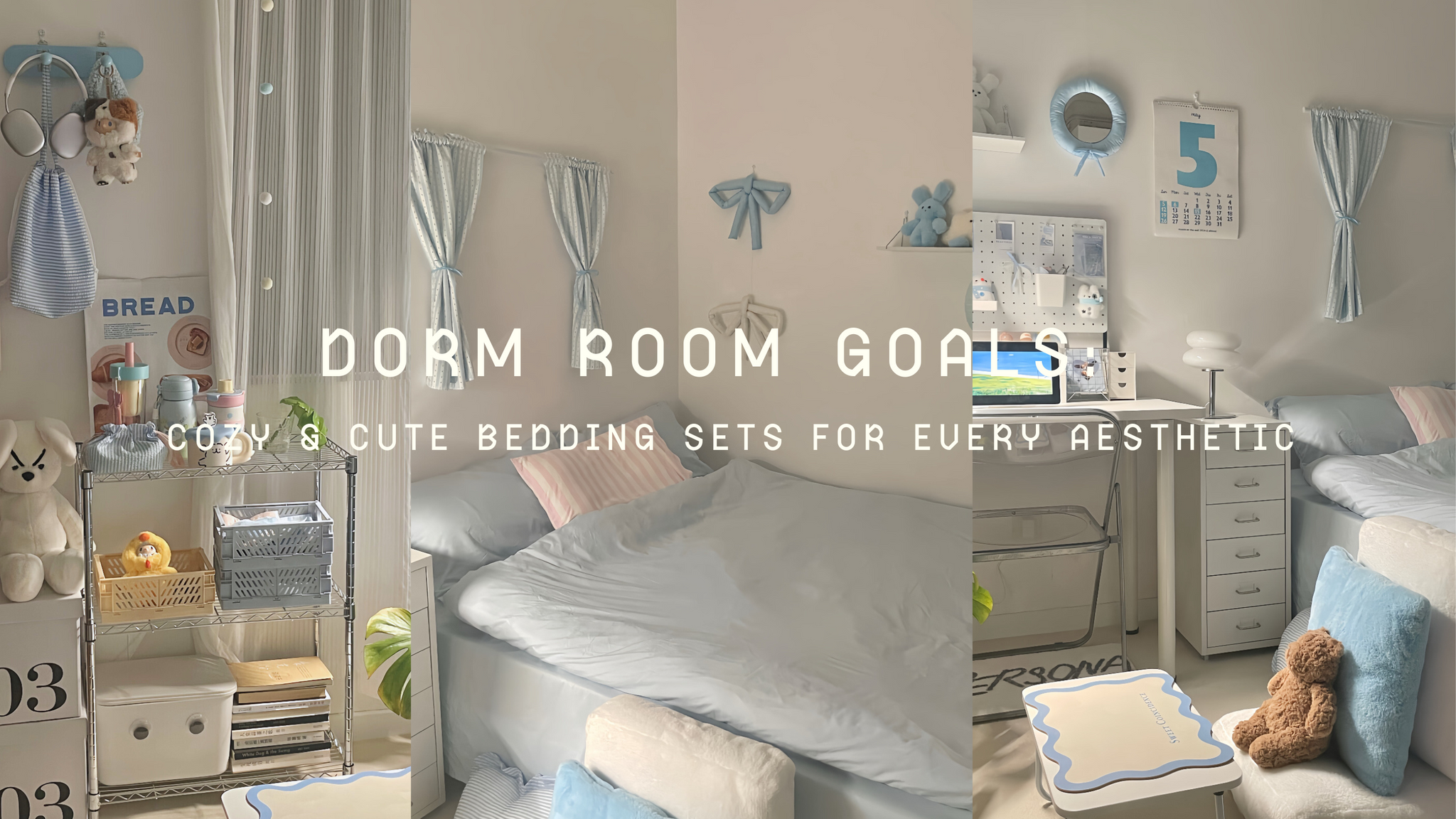 Dorm Room Goals: Cozy & Cute Bedding Sets for Every Aesthetic