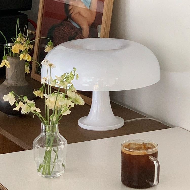 Retro designer mushroom lamp for home and office