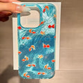 High-Quality Soft Silicone iPhone Case with Water-Inspired Design