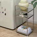 Contemporary living room steel side table