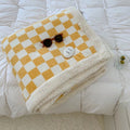 Minimalist checkered blanket for bedrooms and living room