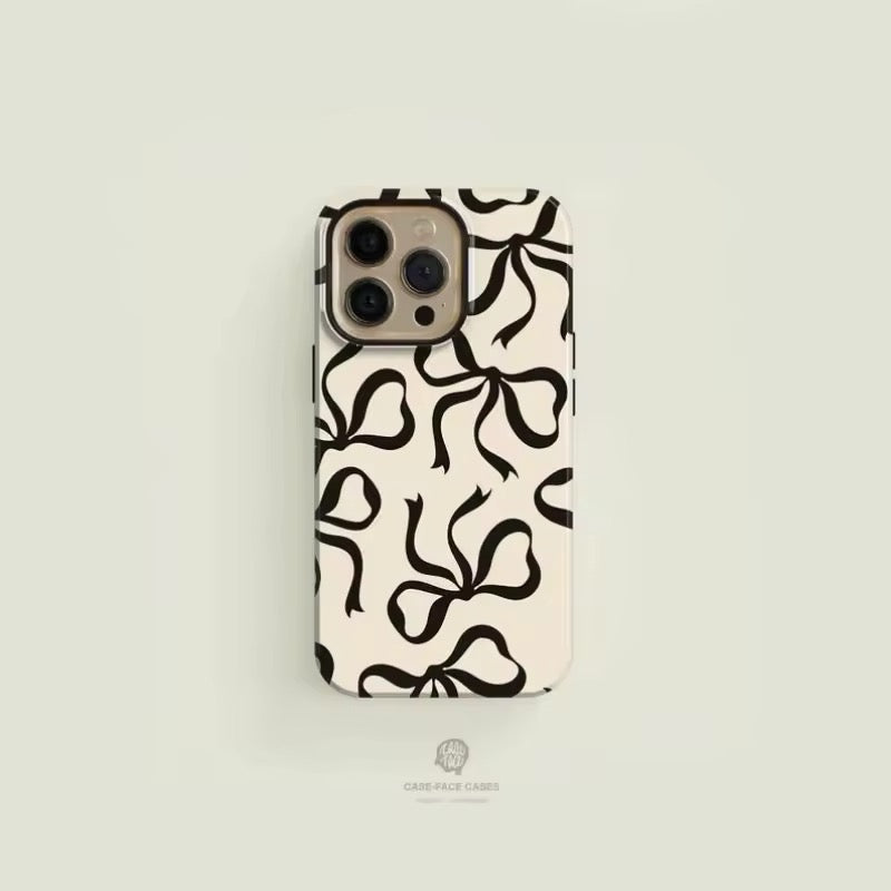 Coquette-style pink bow phone case for iPhone Pro Max