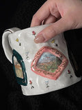 Creative Ceramic Milk Mug – Hand-Painted and Stylish