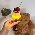 Pudding-shaped battery night light for kids