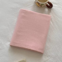 Solid Color Pastel Washed Cotton Flat Sheet