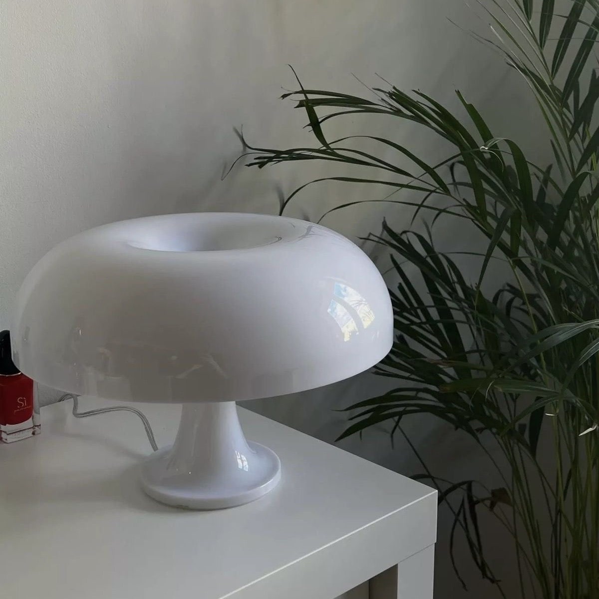 Vintage mushroom bedside lamp with Bauhaus style