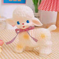 Desk Decor Sheep Doll – Nostalgic PVC Figurine for Office and Living Room