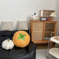 Red tomato plush seat cushion with soft fabric