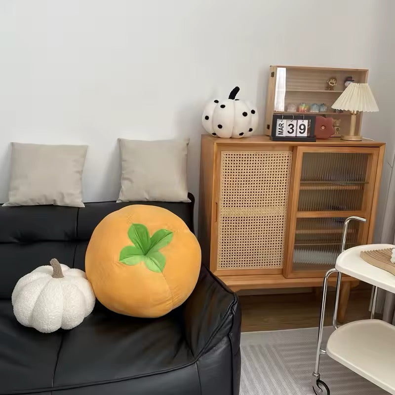Red tomato plush seat cushion with soft fabric