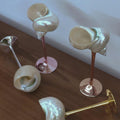 Handmade Conch Shell Martini Glass for Beach Weddings