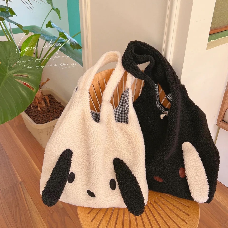 Imitation Lamb Hair Shoulder Bag for Women
