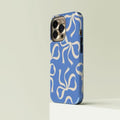Red and pink iPhone case with aesthetic coquette design