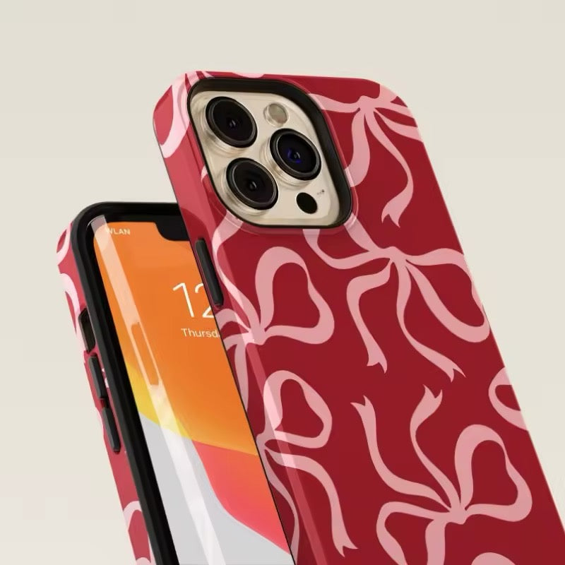 Magnetic iPhone case with chic coquette style
