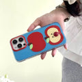 iPhone 15 case in kawaii style with bold red fruit artwork
