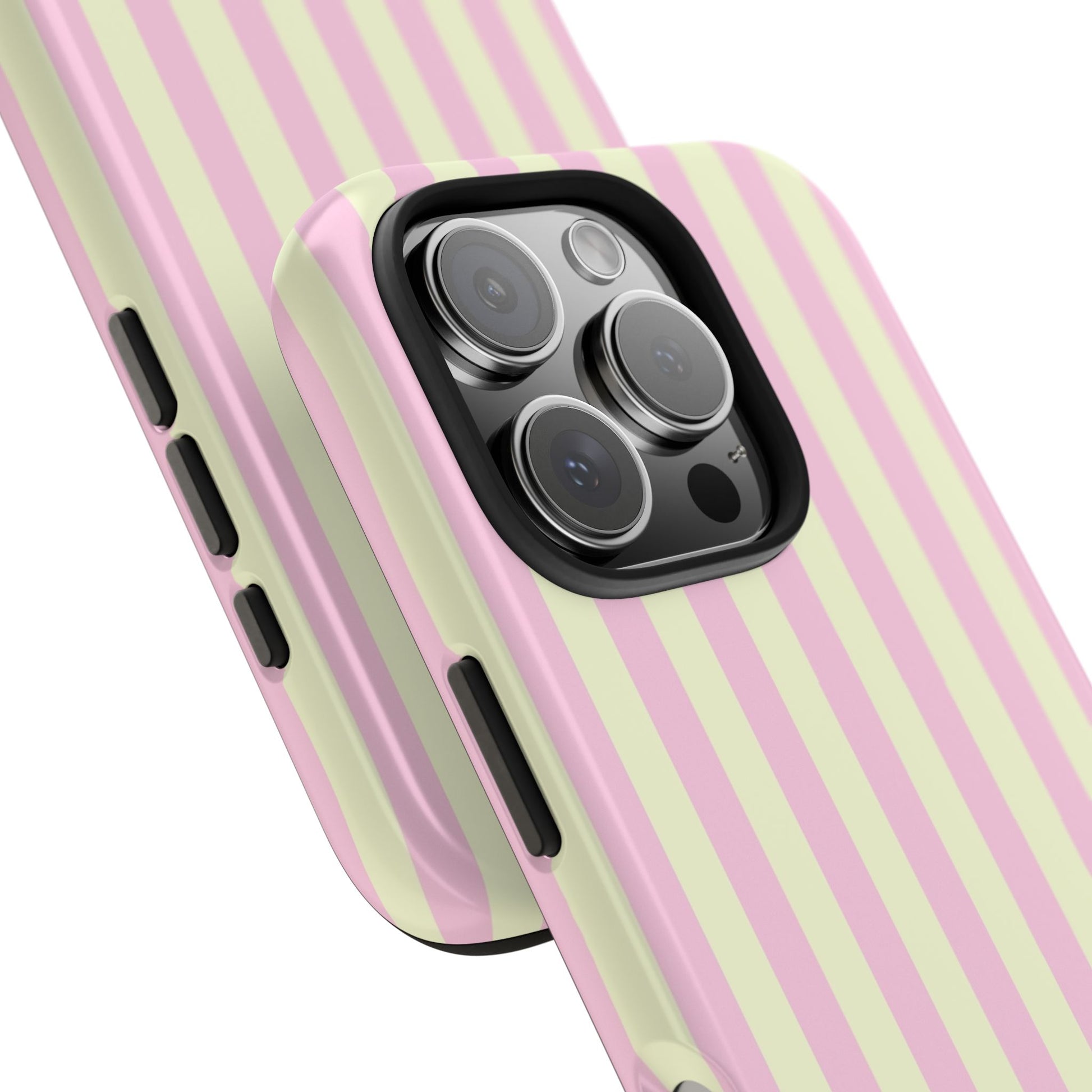 Phone case with a checkered pattern on a white background