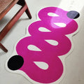 Durable velvet area rug for bathrooms and entryways