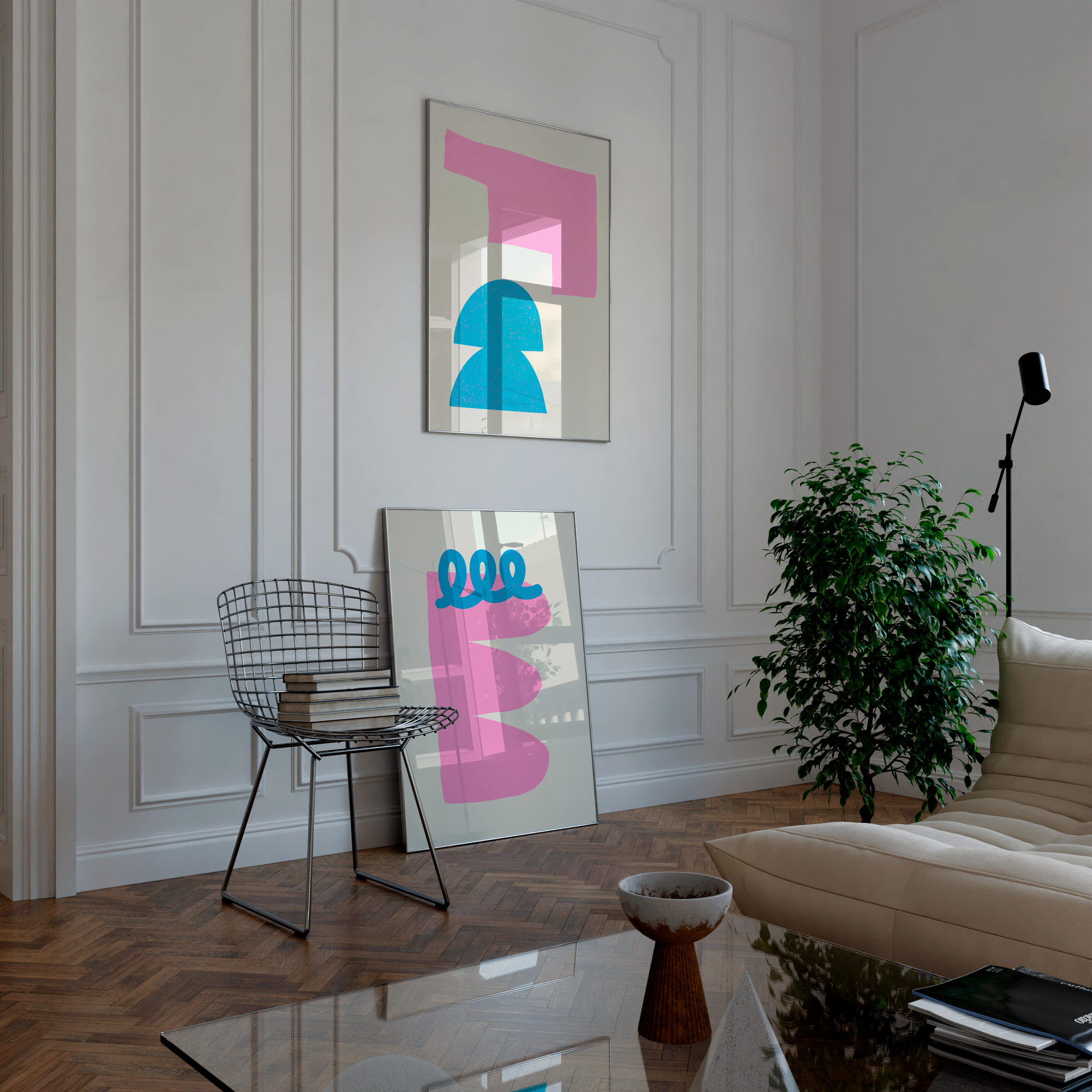 Set of three digital prints for minimalist home decor refresh
