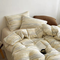 Japandi Textured Duvet Cover Set