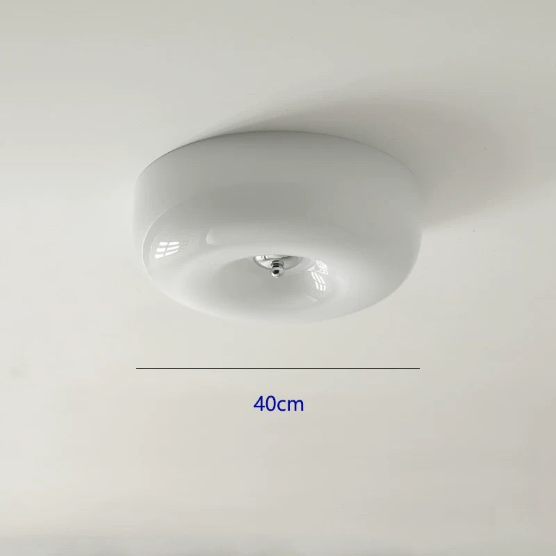 Ceiling light fixture on a white ceiling with a measurement label indicating 40cm.