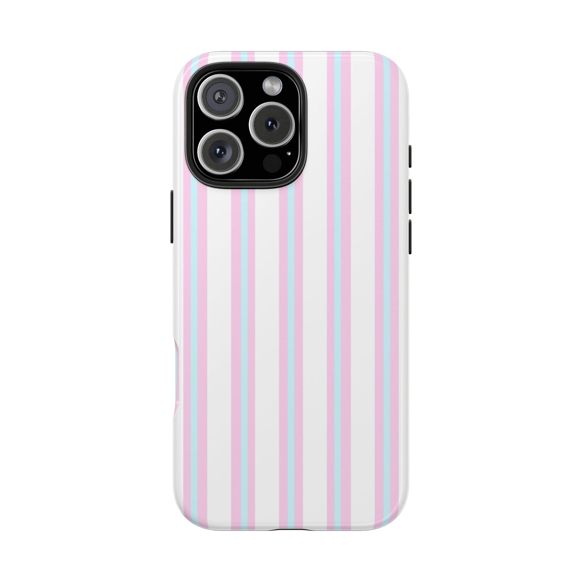Phone case with purple floral pattern on a white background