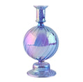 Purple Lacquered Glass Vase Candle Holder – Stylish Minimalist Design