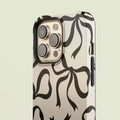 Stylish red phone case with pink accents for iPhone
