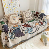 Retro Art Throw Blanket