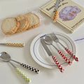 Retro Ceramic Handle Utensil Set – Perfect for Modern Kitchens and Dining Decor