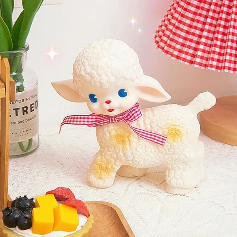 Sheep Figurine – Ideal Gift for Holidays and Retro Home Decor
