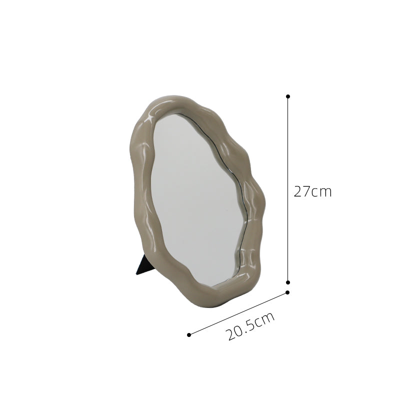 Decorative stone with measurements on a white background