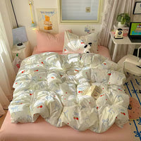 Coquette Strawberry Bow Bedding Set