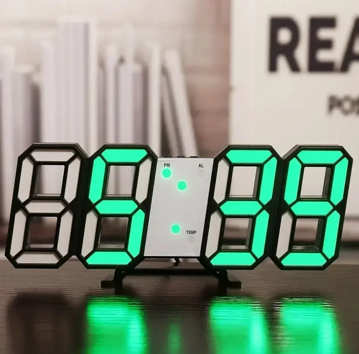 Minimalist table clock for living room interior design