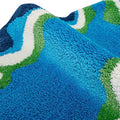 Trendy mid-century rug suitable for modern and boho interiors
