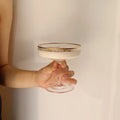 Martini glass with Art Deco Nordic design