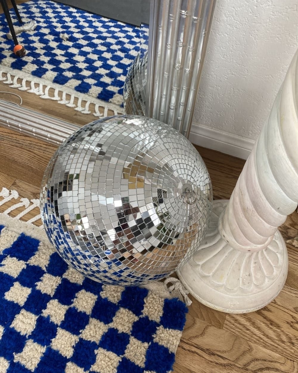 Vintage reflective mirror ball for home and events