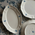 Retro hand-painted swallow ceramic dining plate